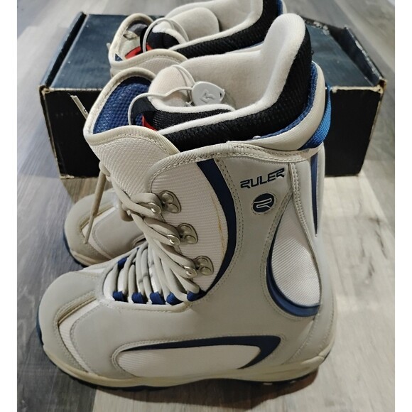 BURTON Men's Ruler Snowboard Boots Size 8.5 Shoe Sport Athlete Gray Blue - Picture 3 of 11